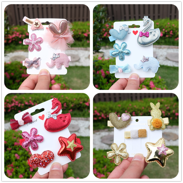 5 pcs/set kids children hairpins barrettes baby fabric bow flower headwear princess hair clips girls headdress hair accessories, Slivery;white
5 pcs/set kids children hairpins barrettes baby fabric bow flower headwear princess hair clips girls headdress hair accessories, Slivery;white