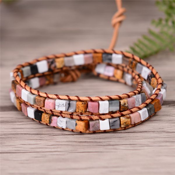 new women leather bracelets high end mix natural stones 2 strands wrap bracelets vintage weaving bead bracelet friendship, Golden;silver
new women leather bracelets high end mix natural stones 2 strands wrap bracelets vintage weaving bead bracelet friendship, Golden;silver