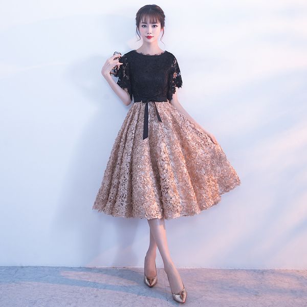 small dress 2019 new banquet birthday party noble elegant host middle long student korean evening dress s-xxl, Red
small dress 2019 new banquet birthday party noble elegant host middle long student korean evening dress s-xxl, Red