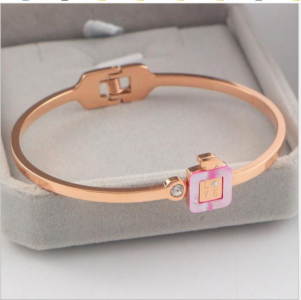 korean jewelry 18k rose pink shell bracelet fashion couple bracelet, Golden;silver
korean jewelry 18k rose pink shell bracelet fashion couple bracelet, Golden;silver