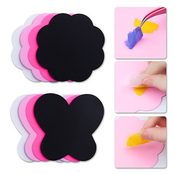 2 pcs new arrival stamping pad nails tools silicone paint palette mat butterfly plum blossom practical washable nail art, Silver
2 pcs new arrival stamping pad nails tools silicone paint palette mat butterfly plum blossom practical washable nail art, Silver