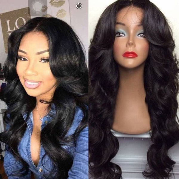 women's fashion long middle part shaggy big wavy synthetic wig human hair wig full wig, Black
women's fashion long middle part shaggy big wavy synthetic wig human hair wig full wig, Black