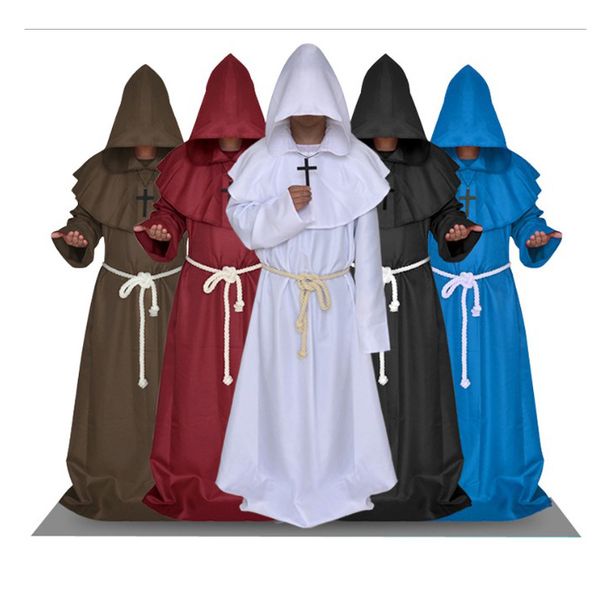 men designer costumes halloween costumes medieval monks robes priests christian churches clothing mens priest costume, Black;red
men designer costumes halloween costumes medieval monks robes priests christian churches clothing mens priest costume, Black;red
