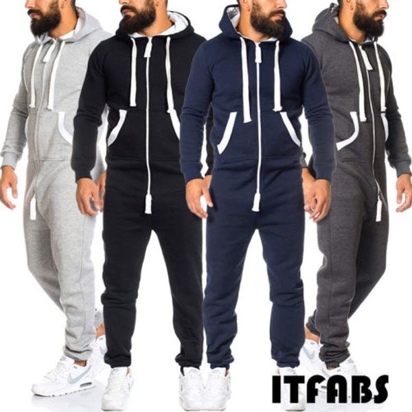 new winter men long sleeve solid coverall one piece jumpsuits black pants trouser romper size -3xl, Gray
new winter men long sleeve solid coverall one piece jumpsuits black pants trouser romper size -3xl, Gray