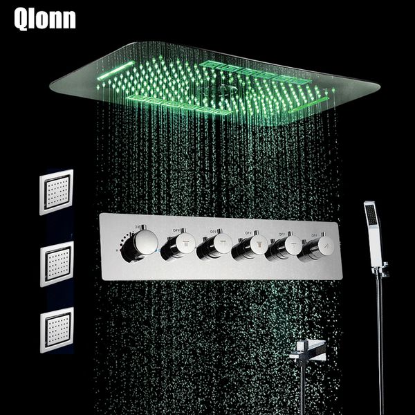 led 5 функции душ ванной кран набор потолка из нержавеющей стали showerhead термостатический клапан дождя водопад массаж душ
led 5 функции душ ванной кран набор потолка из нержавеющей стали showerhead термостатический клапан дождя водопад массаж душ