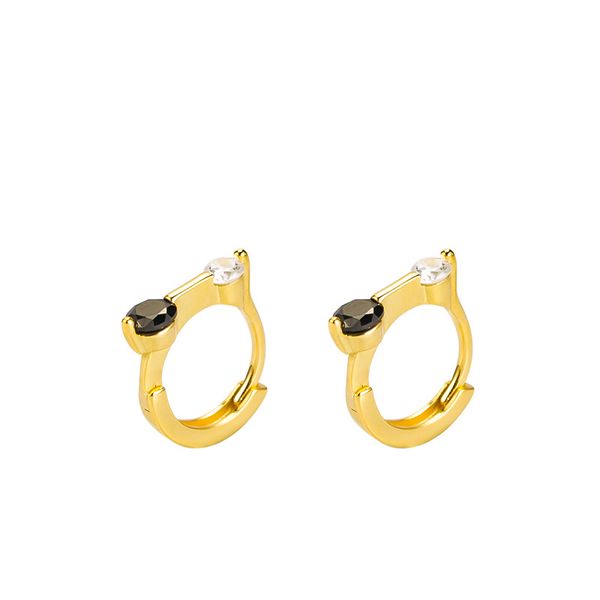 925 silver individual ear buckle female black and white set diamond zircon short simple earrings wholesale ed10463-y, Golden;silver
925 silver individual ear buckle female black and white set diamond zircon short simple earrings wholesale ed10463-y, Golden;silver