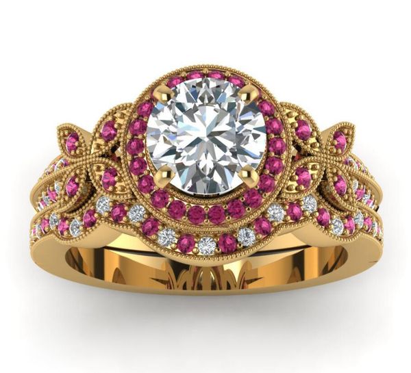 new rose gold ring engagement wedding ring for women wedding bridal rings charm jewelry flower rings, Slivery;golden
new rose gold ring engagement wedding ring for women wedding bridal rings charm jewelry flower rings, Slivery;golden