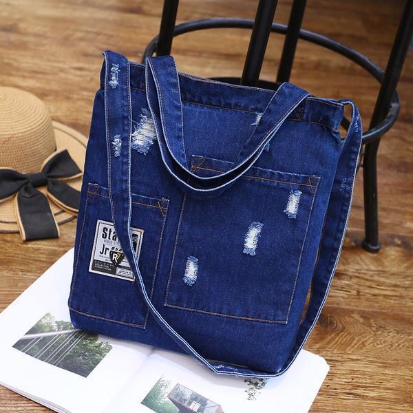 new fashion women's denim shoulder bag cowgirl shopping bag ladies and women torn jeans school design books casual handbag
new fashion women's denim shoulder bag cowgirl shopping bag ladies and women torn jeans school design books casual handbag