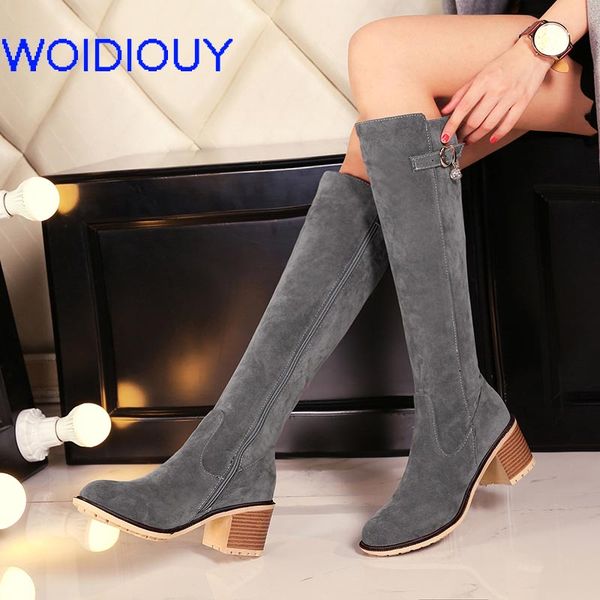 botas mujer flock leather women knee boots lace up high heels women shoes zipper winter boots warm plus size, Black
botas mujer flock leather women knee boots lace up high heels women shoes zipper winter boots warm plus size, Black