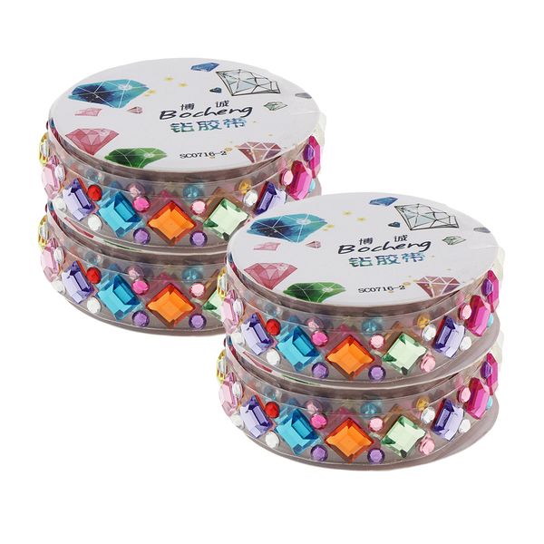 4 roll different shape & color self-adhesive acrylic rhinestone sticker tape diy embellishment
4 roll different shape & color self-adhesive acrylic rhinestone sticker tape diy embellishment