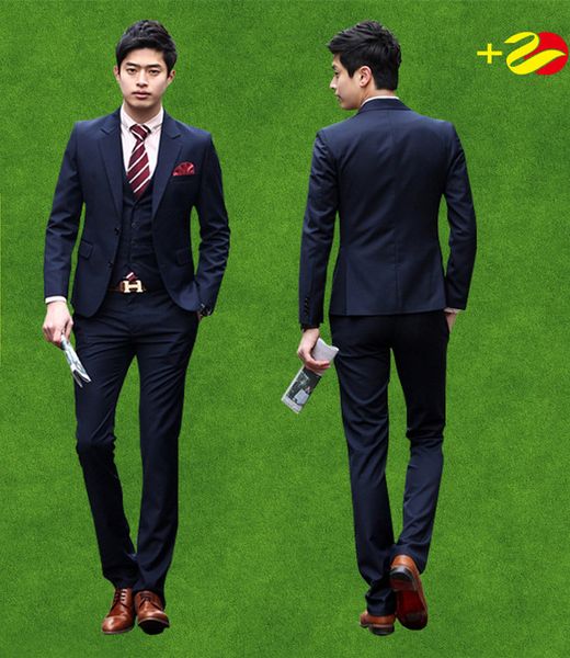 mens 3pcs tailor suit jacket with pants vest tuxedo wedding suits for men navy blue skinny fit formal suit prom business dinner, White;black
mens 3pcs tailor suit jacket with pants vest tuxedo wedding suits for men navy blue skinny fit formal suit prom business dinner, White;black