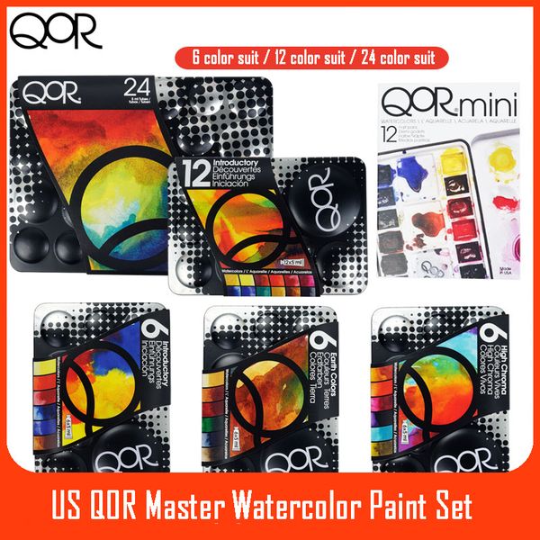 us qor artistic watercolor paints set tin box pigment solid paint set palette high concentration for artist painting drawing
us qor artistic watercolor paints set tin box pigment solid paint set palette high concentration for artist painting drawing