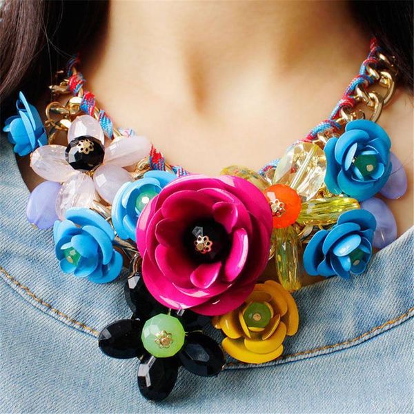 fashion necklaces transparent big resin women necklace crystal flower choker bib chunky statement necklace fashion jewelry, Silver
fashion necklaces transparent big resin women necklace crystal flower choker bib chunky statement necklace fashion jewelry, Silver