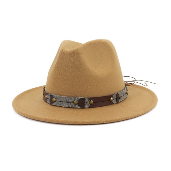 vintage classic wide brim hats wool felt fedora men woman panama hats leisure jazz formal hat chapeau trilby leather decorated, Blue;gray
vintage classic wide brim hats wool felt fedora men woman panama hats leisure jazz formal hat chapeau trilby leather decorated, Blue;gray