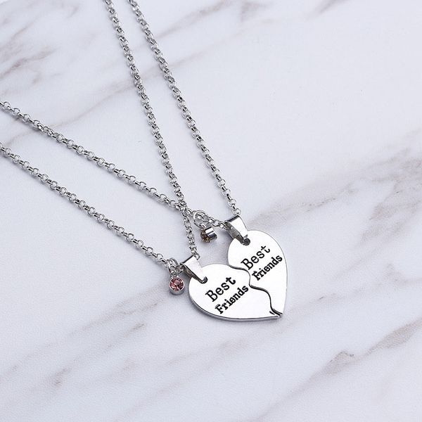 new bff friend broken heart necklaces silver heart joint pendants fashion jewelry gift
new bff friend broken heart necklaces silver heart joint pendants fashion jewelry gift