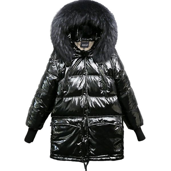 winter thick shiny white duck down coat women down jackets big fur collar white/black glossy lady warm coats women's outwear
winter thick shiny white duck down coat women down jackets big fur collar white/black glossy lady warm coats women's outwear
