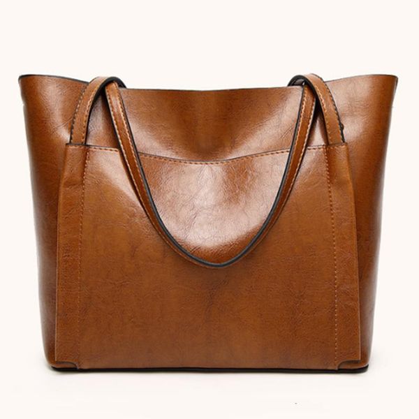 new female european and american fashion trend handbag oil skin large capacity shoulder bag wild lady bag
new female european and american fashion trend handbag oil skin large capacity shoulder bag wild lady bag