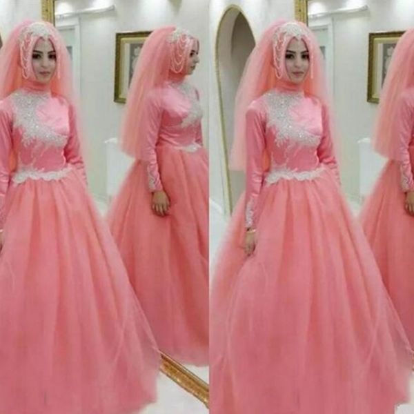 pink fashion long sleeves muslim prom dresses high neck tulle beaded arabic party gowns vestidos de novia, Black
pink fashion long sleeves muslim prom dresses high neck tulle beaded arabic party gowns vestidos de novia, Black