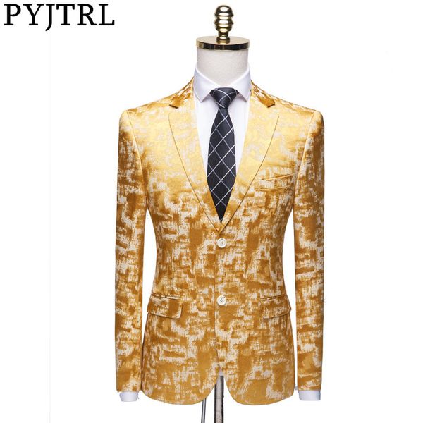 pyjtrl new men quality fashion casual floral patter slim fit suit jacket wedding groom stage singers blazer costume mens blazers, White;black
pyjtrl new men quality fashion casual floral patter slim fit suit jacket wedding groom stage singers blazer costume mens blazers, White;black