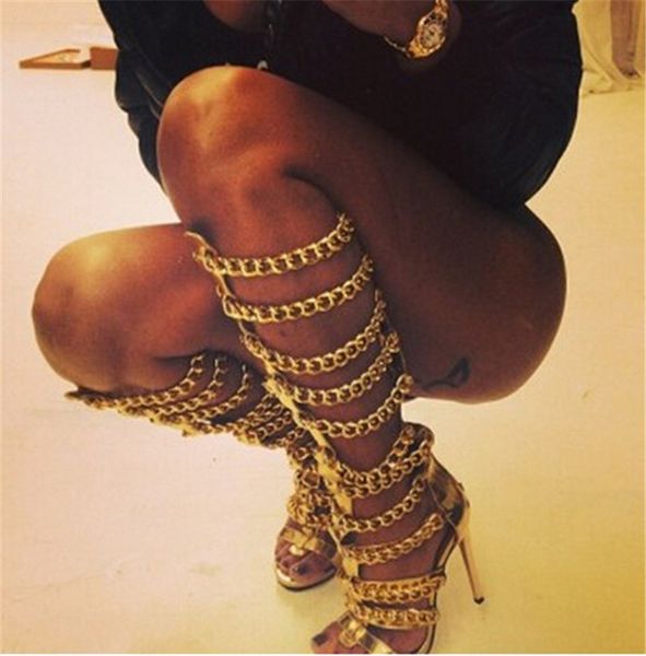 golden chains women knee high boots leather thin high heels gladiator sandals women summer boots shoes woman botas, Black
golden chains women knee high boots leather thin high heels gladiator sandals women summer boots shoes woman botas, Black