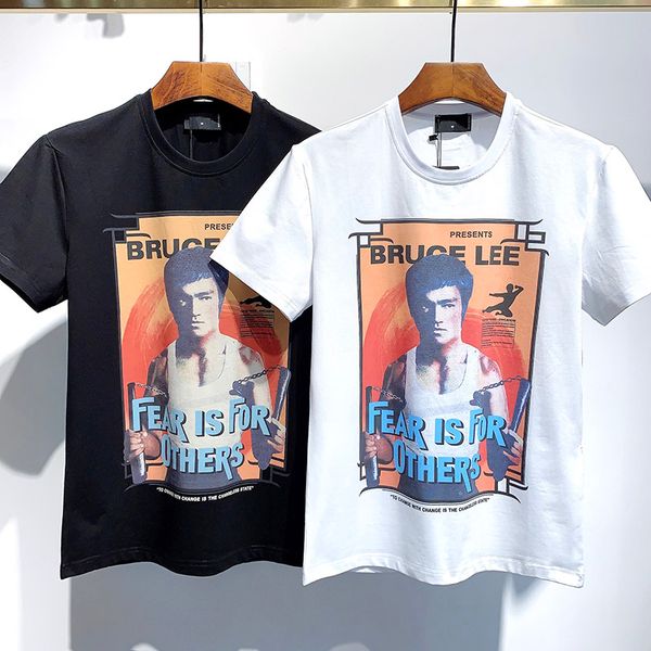 2020 spring summer luxury europe italy bruce lee fear is for others tshirt fashion mens designer t shirts women cotton short sleeve top, White;black
2020 spring summer luxury europe italy bruce lee fear is for others tshirt fashion mens designer t shirts women cotton short sleeve top, White;black