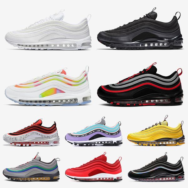 wholesale women mens running shoes 97s trainers sneakers triple white black dye chicago reflective bred jayson tatum bright citron mens shoe, White;red
wholesale women mens running shoes 97s trainers sneakers triple white black dye chicago reflective bred jayson tatum bright citron mens shoe, White;red