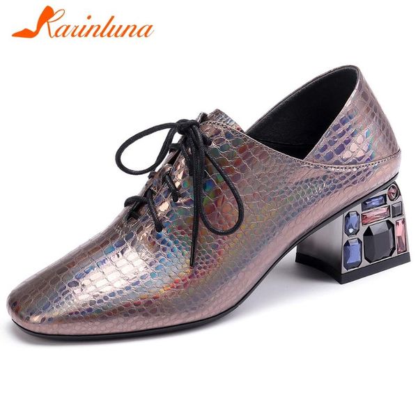 karin new design 2020 genuine leather lace-up office lady pumps woman shoes mix color thick heels crystal shoes women pumps, Black
karin new design 2020 genuine leather lace-up office lady pumps woman shoes mix color thick heels crystal shoes women pumps, Black