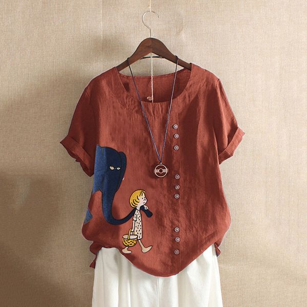 women casual plus size o-neck printed loose button tunic shirt blouse blusas femininas de verão 2019 plus size female cloth, White
women casual plus size o-neck printed loose button tunic shirt blouse blusas femininas de verão 2019 plus size female cloth, White