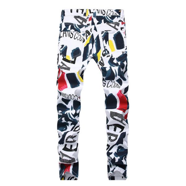 men designer jeans fashion hip hop washed pattern print bleached long distrressed zipper fly straight cotton blend asian size, Blue
men designer jeans fashion hip hop washed pattern print bleached long distrressed zipper fly straight cotton blend asian size, Blue