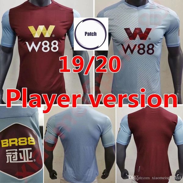 19 20 home red player version soccer jersey 2020 away wesley grealish mcginn hutton el soccer shirt football uniform, Black;yellow
19 20 home red player version soccer jersey 2020 away wesley grealish mcginn hutton el soccer shirt football uniform, Black;yellow
