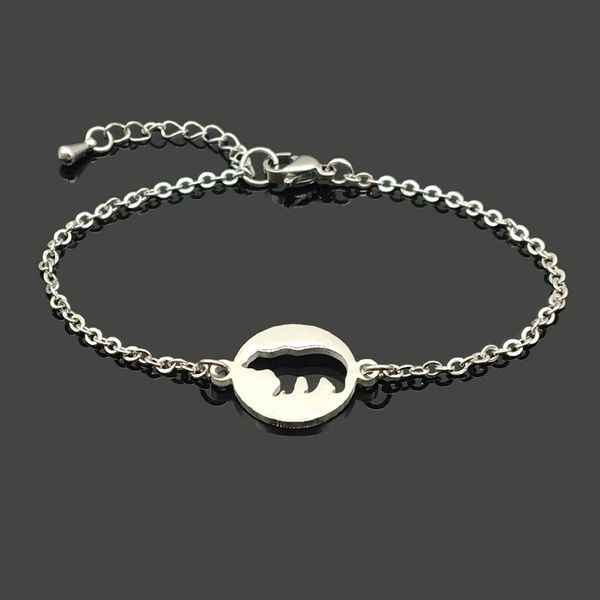 bear animal stainless steel charm bracelet stainless steel bear pendant chain bracelet for women girl, Golden;silver
bear animal stainless steel charm bracelet stainless steel bear pendant chain bracelet for women girl, Golden;silver