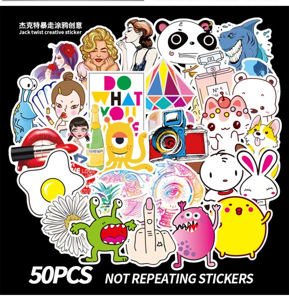 50 pcs mixed skateboard stickers ins cartoon laser for car laphelmet stickers pad bicycle bike motorcycle ps4 notebook guitar pvc decal
50 pcs mixed skateboard stickers ins cartoon laser for car laphelmet stickers pad bicycle bike motorcycle ps4 notebook guitar pvc decal