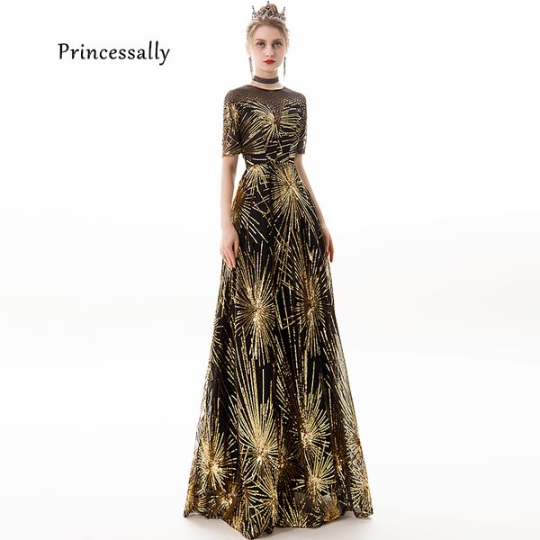 new formal evening dress long for wedding prom party gown sequined pattern half sleeve vestido longo robe soiree dubai, White;black
new formal evening dress long for wedding prom party gown sequined pattern half sleeve vestido longo robe soiree dubai, White;black