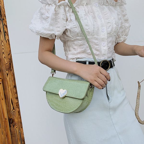 2020 summer ladies saddle bag fashion retro stone texture crossbody bag semicircular heart women's shoulder
2020 summer ladies saddle bag fashion retro stone texture crossbody bag semicircular heart women's shoulder