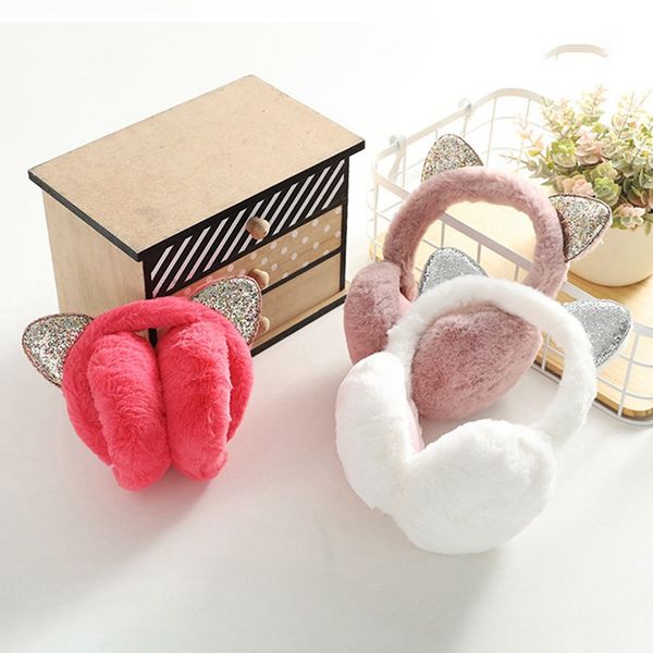 2020 foldable cat ear earmuffs sequin women girl fur plush ear warmer muffs glitter headband cartoon 3d earlap, Blue;gray
2020 foldable cat ear earmuffs sequin women girl fur plush ear warmer muffs glitter headband cartoon 3d earlap, Blue;gray