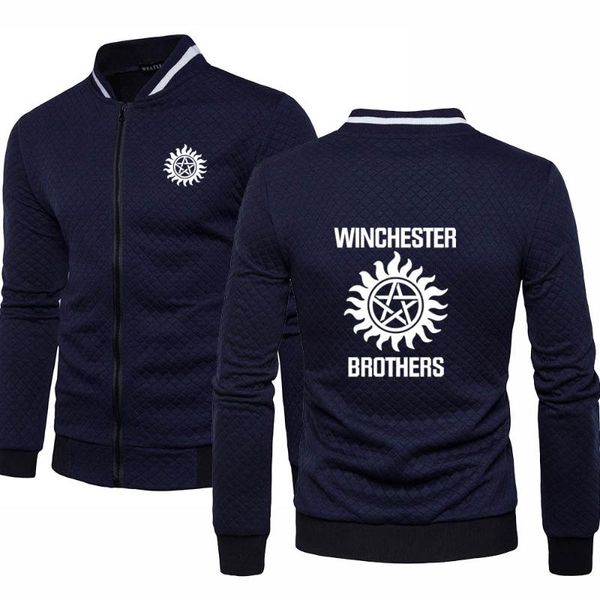 mens sweatshirts winchester bros mens sportswear zipper hoodies cotton men's baseball jacket sweatshirts, Black;brown
mens sweatshirts winchester bros mens sportswear zipper hoodies cotton men's baseball jacket sweatshirts, Black;brown