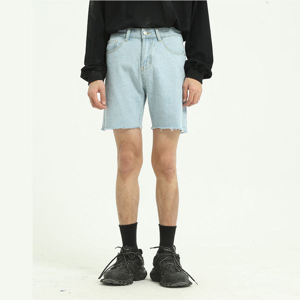 men summer knee length cotton jeans male japan korea streetwear vintage fashion casual washed cotton denim pant jean straight, Blue
men summer knee length cotton jeans male japan korea streetwear vintage fashion casual washed cotton denim pant jean straight, Blue