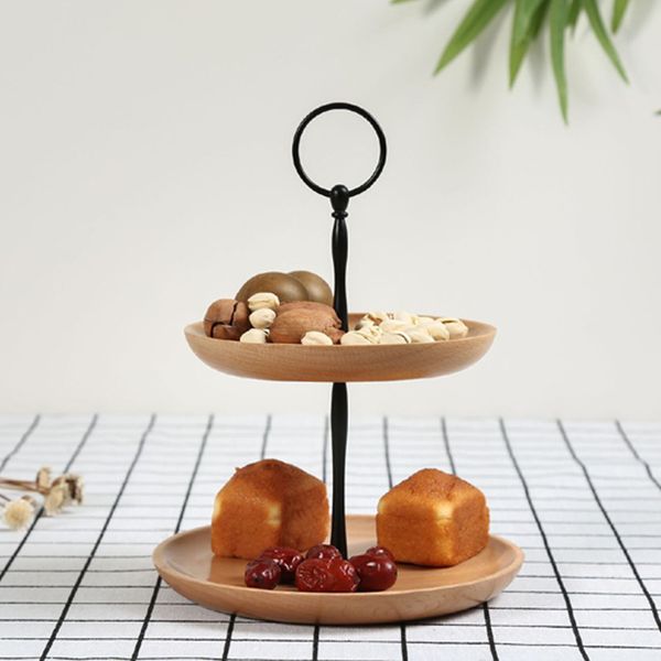 double layer party snack tray round bread kitchen candy fruit storage home table decoration wholesale
double layer party snack tray round bread kitchen candy fruit storage home table decoration wholesale
