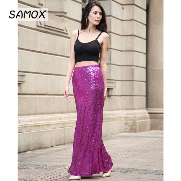 jsmy summer 2019 new fashion women sequined skirt long skirt evening party performance costume, Black
jsmy summer 2019 new fashion women sequined skirt long skirt evening party performance costume, Black