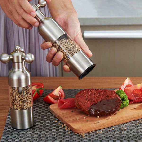 1pc stainless steel tap grinder manual salt pepper mill spice sauce grinder silver mill tap mills kitchen tools
1pc stainless steel tap grinder manual salt pepper mill spice sauce grinder silver mill tap mills kitchen tools