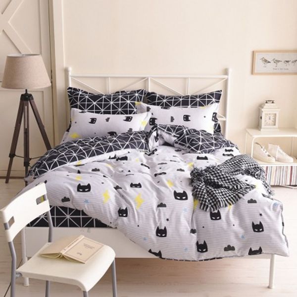 

mask 3d digital printed bedding set duvet cover design bedclothes home textiles bed sheet pillowcases cover set 3/4pcs be1339
