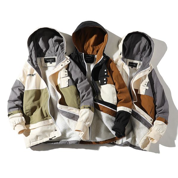 safari style winter man hooded coat 3 color patchwork male coats keep warm s-4xl black white green men's coats winter
safari style winter man hooded coat 3 color patchwork male coats keep warm s-4xl black white green men's coats winter