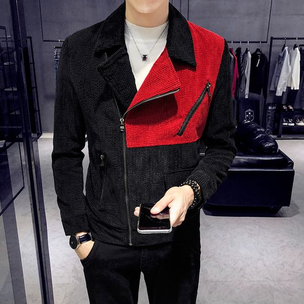 black red contrast jacket men corduroy slim fit turn down collar mens jacket and coats designer jaqueta masculina ment coat, Black;brown
black red contrast jacket men corduroy slim fit turn down collar mens jacket and coats designer jaqueta masculina ment coat, Black;brown
