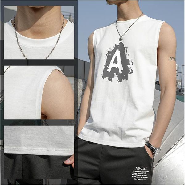 summer new men's sleeveless cotton shirt waistcoat sweat-absorbent sports t-shirt thin bottoming shirt, White;black
summer new men's sleeveless cotton shirt waistcoat sweat-absorbent sports t-shirt thin bottoming shirt, White;black