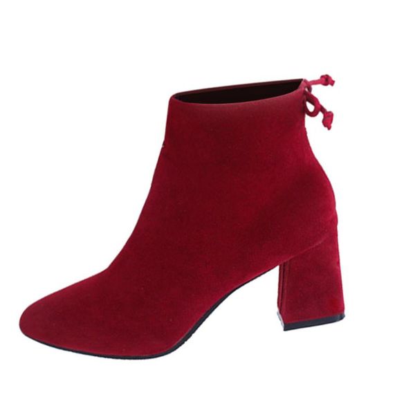 flock suede solid color ladies elegant party shoes boots pumps women suqare heels zipper round toe shoes booties buty damskie, Black
flock suede solid color ladies elegant party shoes boots pumps women suqare heels zipper round toe shoes booties buty damskie, Black