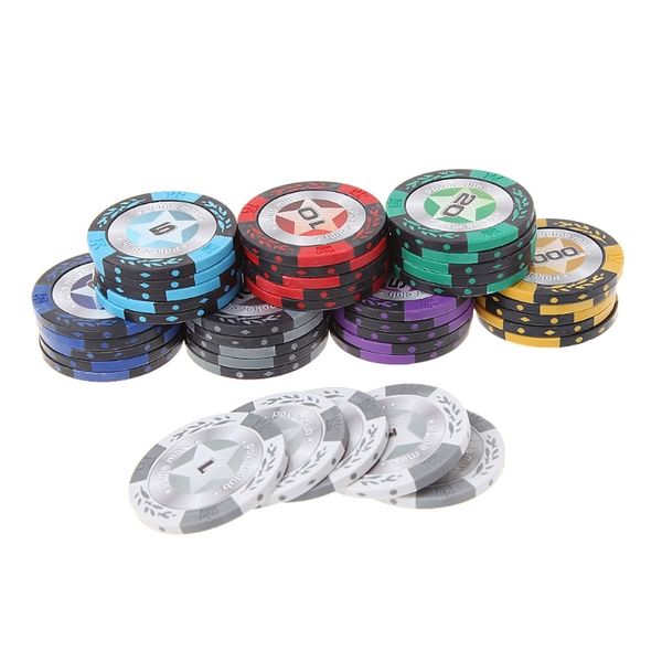 5pcs poker chips clay casino coins texas hold'em baccarat crown coins running pants, Black;blue
5pcs poker chips clay casino coins texas hold'em baccarat crown coins running pants, Black;blue