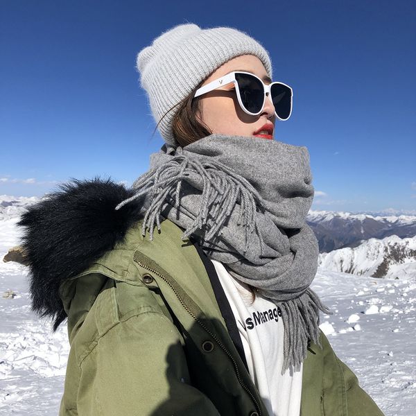 wholesale-solid color ladies cashmere scarf winter wild thick warm long section couple bib high-end wool shawl, Blue;gray
wholesale-solid color ladies cashmere scarf winter wild thick warm long section couple bib high-end wool shawl, Blue;gray