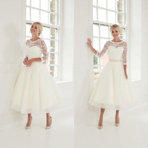 modest ball gown house of mooshki wedding gowns jewel neck long sleeve tulle lace applique sash wedding dresses tea length bridal gown, White
modest ball gown house of mooshki wedding gowns jewel neck long sleeve tulle lace applique sash wedding dresses tea length bridal gown, White
