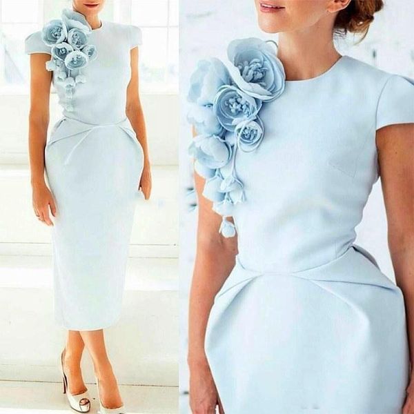 2018 Plus Size Mother Of The Bride Dresses Formal Dresses Cheap Prom Dress Long with Hand Made Flower Tea-Length Sheath
2018 Plus Size Mother Of The Bride Dresses Formal Dresses Cheap Prom Dress Long with Hand Made Flower Tea-Length Sheath
