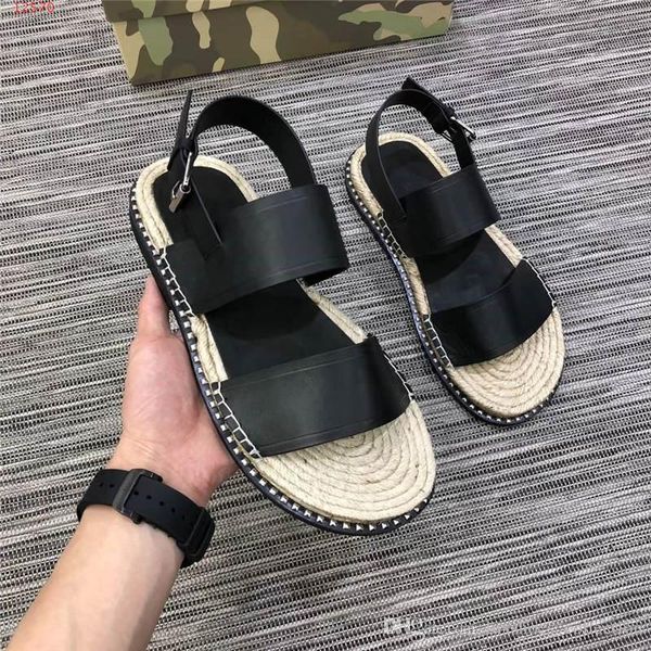 men leather camouflage sandals, loafers espadrille flats with straw weaving soles for men indoor outdoor daily use, Black
men leather camouflage sandals, loafers espadrille flats with straw weaving soles for men indoor outdoor daily use, Black